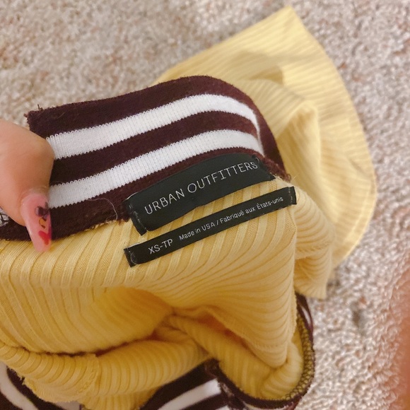 ❌SOLD❌UO Sport Tape Wide Neck Mini Dress - Picture 3 of 4